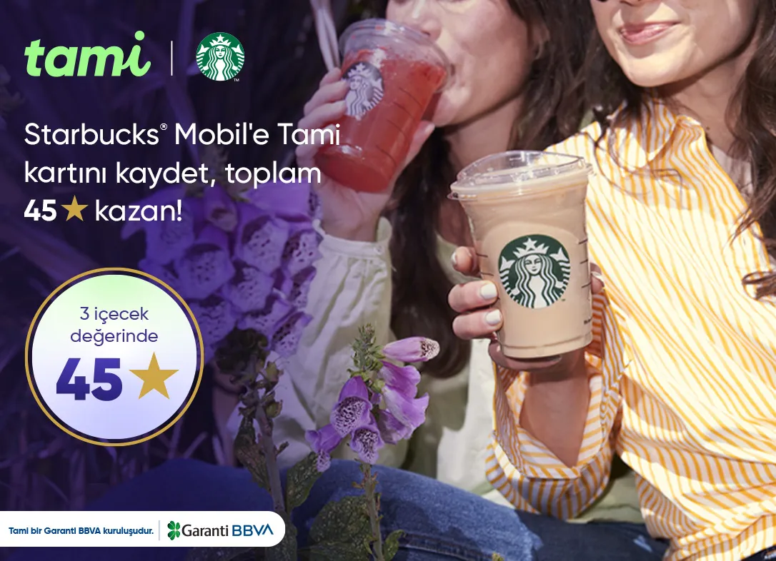 Starbucks 45 Yıldız ve 3 Bedava İçecek